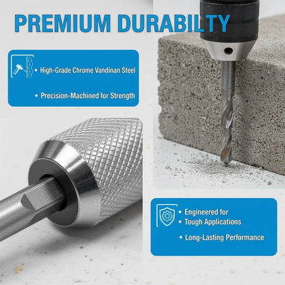Rotary Hammer Adapter for Drilling Tough Materials