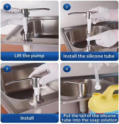 Sink Soap Dispenser Pump in Kitchen Counter Dish Soap Dispenser