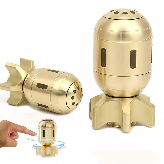 Brass Bomb-Shaped Fidget Toy - Office Desk Ornament Brass Bomb Model