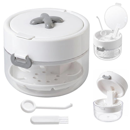 3-in-1 Denture Bath Box with Leak Proof