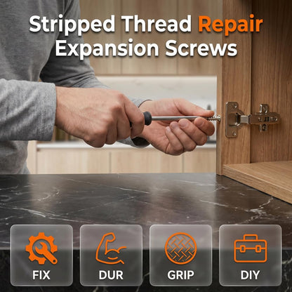60Pcs Millimeters Hinge Repair Screws Set -High-Strength Hinge Fixers