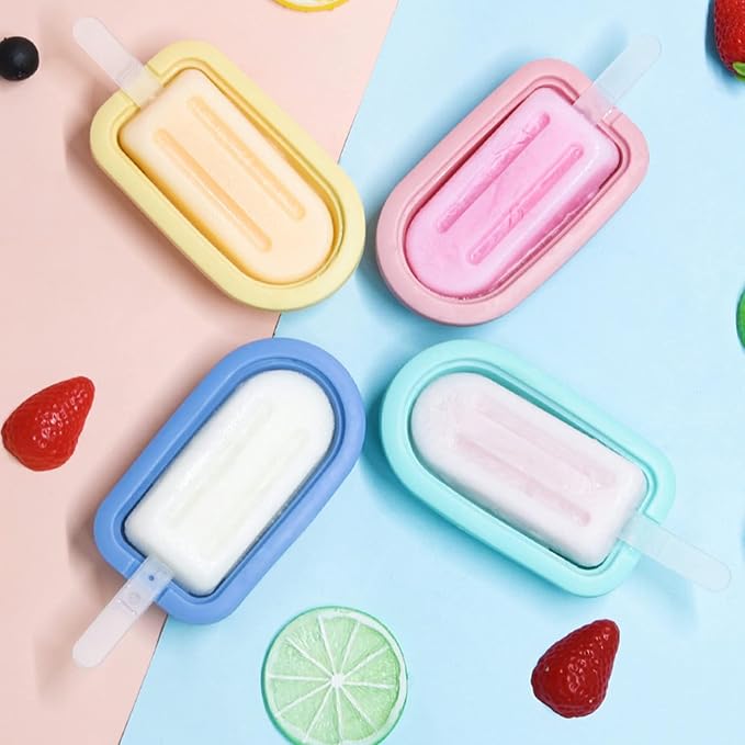 Silicone Popsicle Mold With Sticks – Easy To Release, Reusable