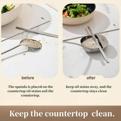 Stainless Steel Spoon Rest & Multipurpose Kitchen Utensil Holder