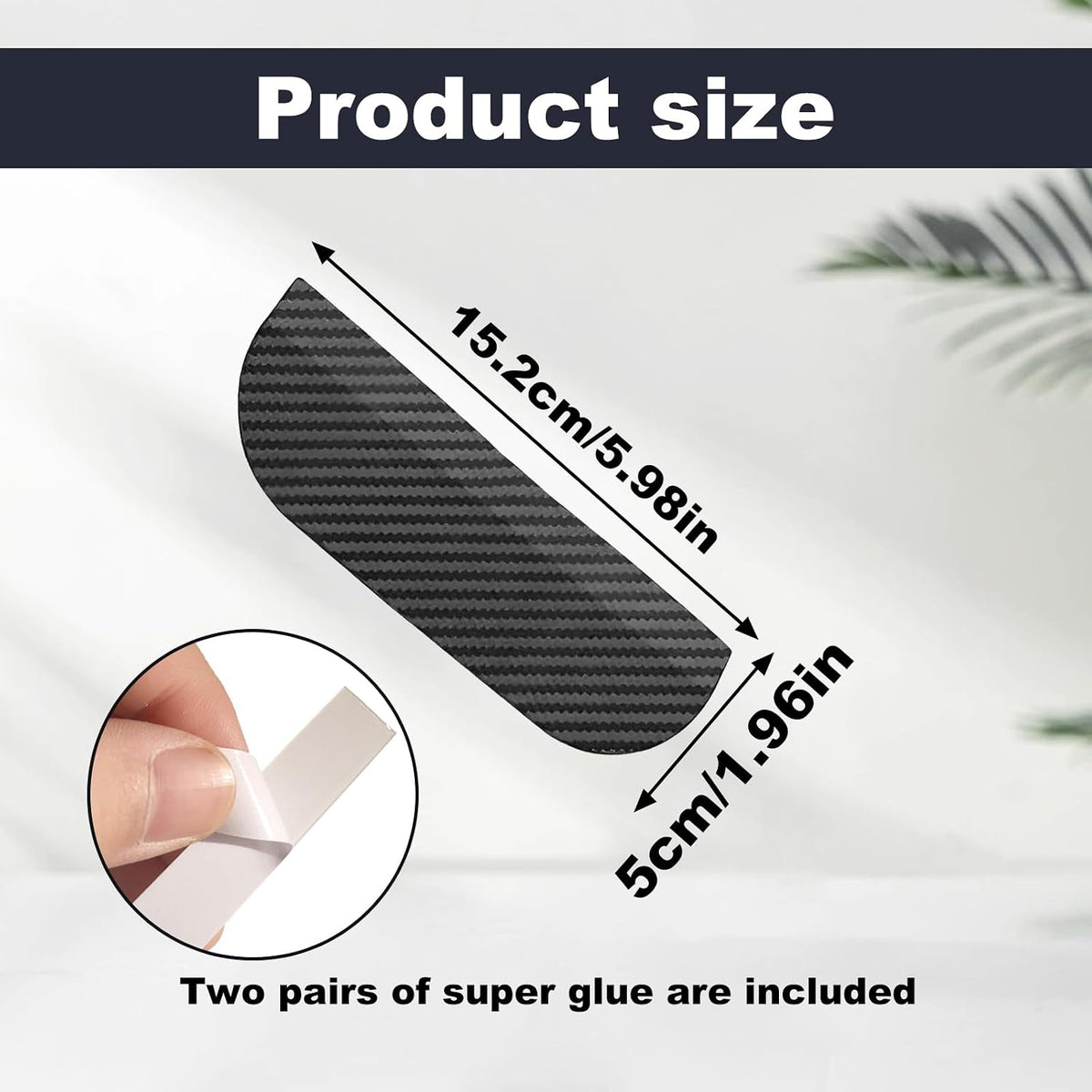 4-Pack Rearview Mirror Rain Cover - Carbon Fiber Material