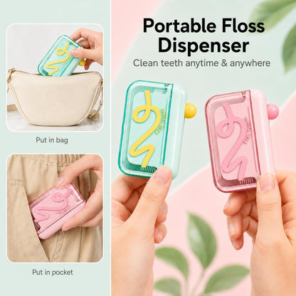 Portable Push-Button Automatic Floss Dispenser