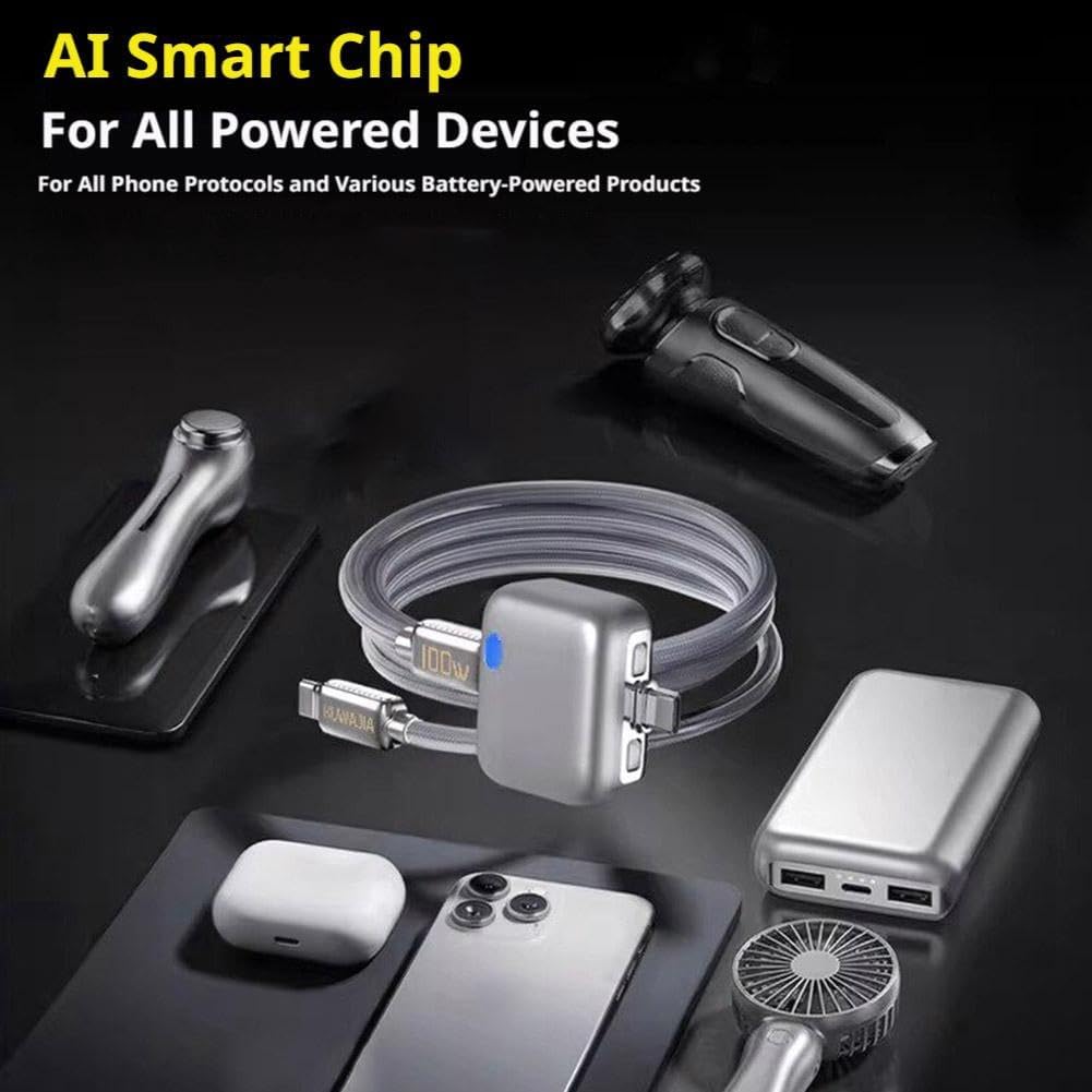 140w Type-C Auto Cut-Off Charger Protector with AI Full-Charge Disconnect