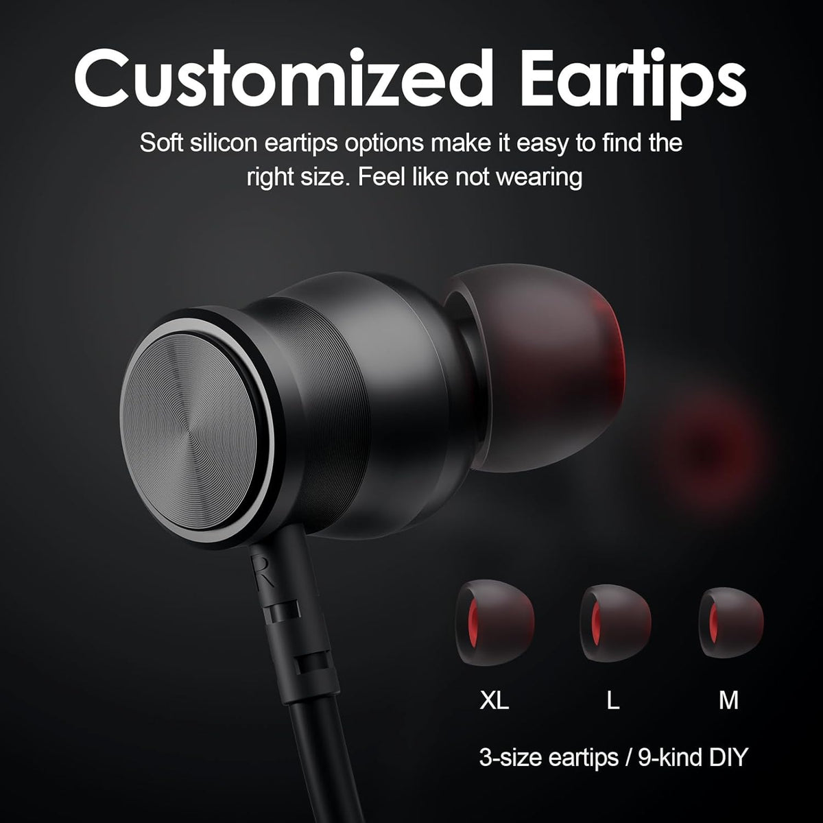Neckband Wireless Headphones - Silicone In-Ear Headphones