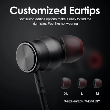 Neckband Wireless Headphones - Silicone In-Ear Headphones
