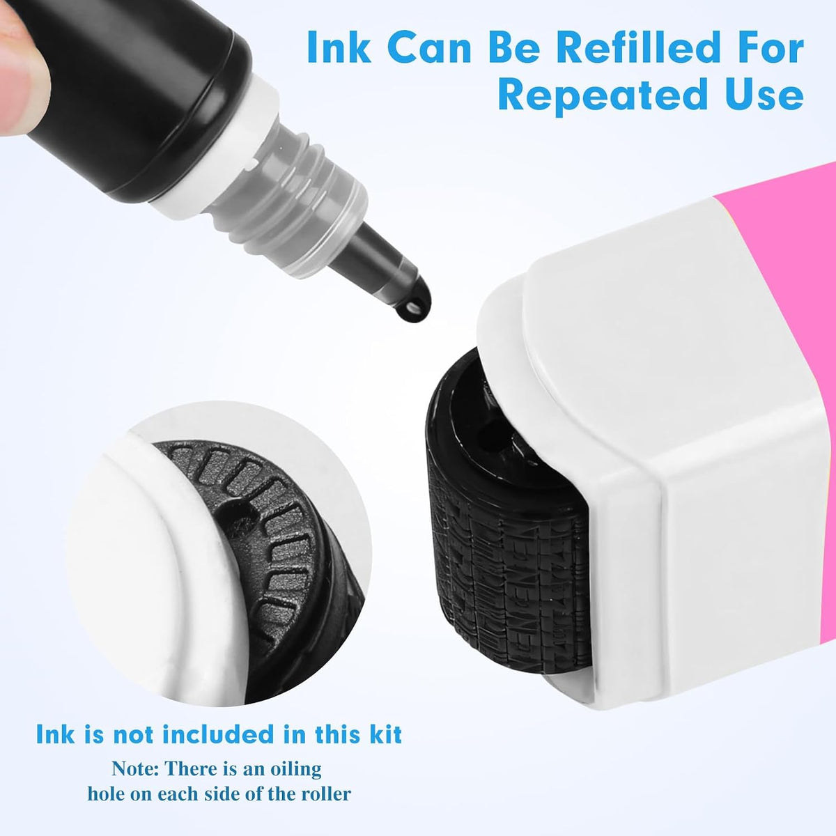 Identity Theft Protection Roller Stamp for Hiding Sensitive Information