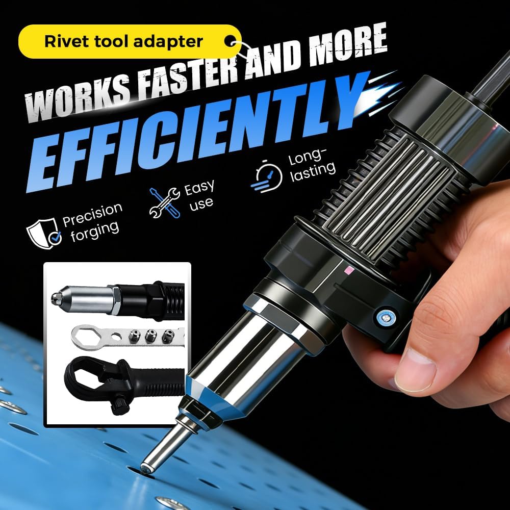 Electric Rivet Adapter Kit for Cordless Electric Power Drills