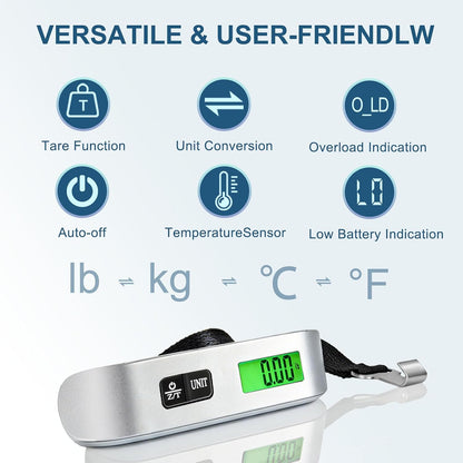 Digital Luggage Scale – Portable Hanging Suitcase Weight Scale