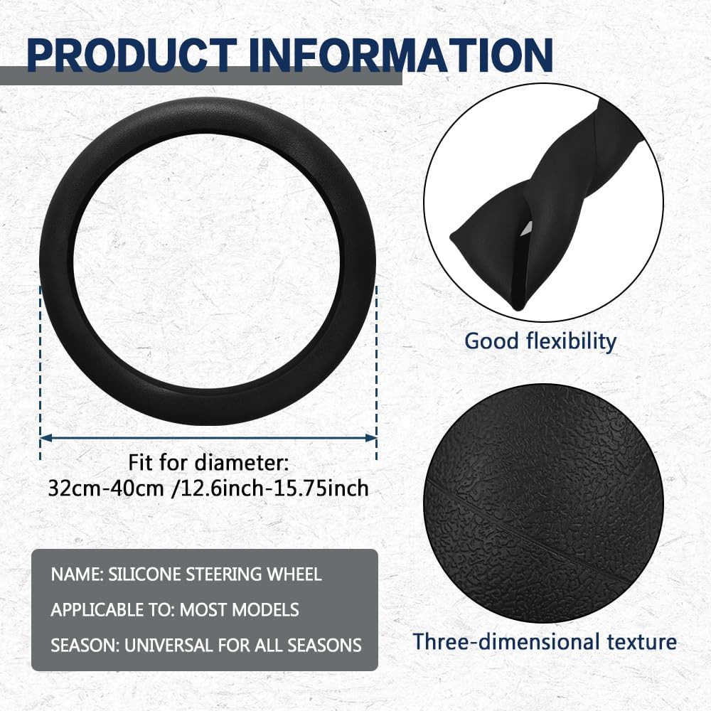Universal Silicone Car Steering Wheel Cover