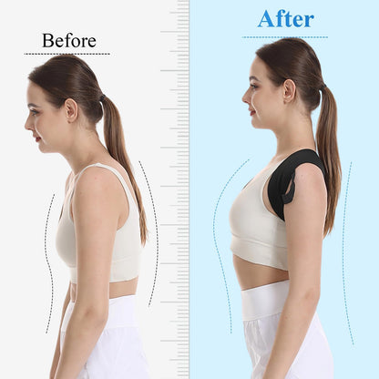2 Pack Posture Support Strap– Elastic Back Support, Straight Back Support