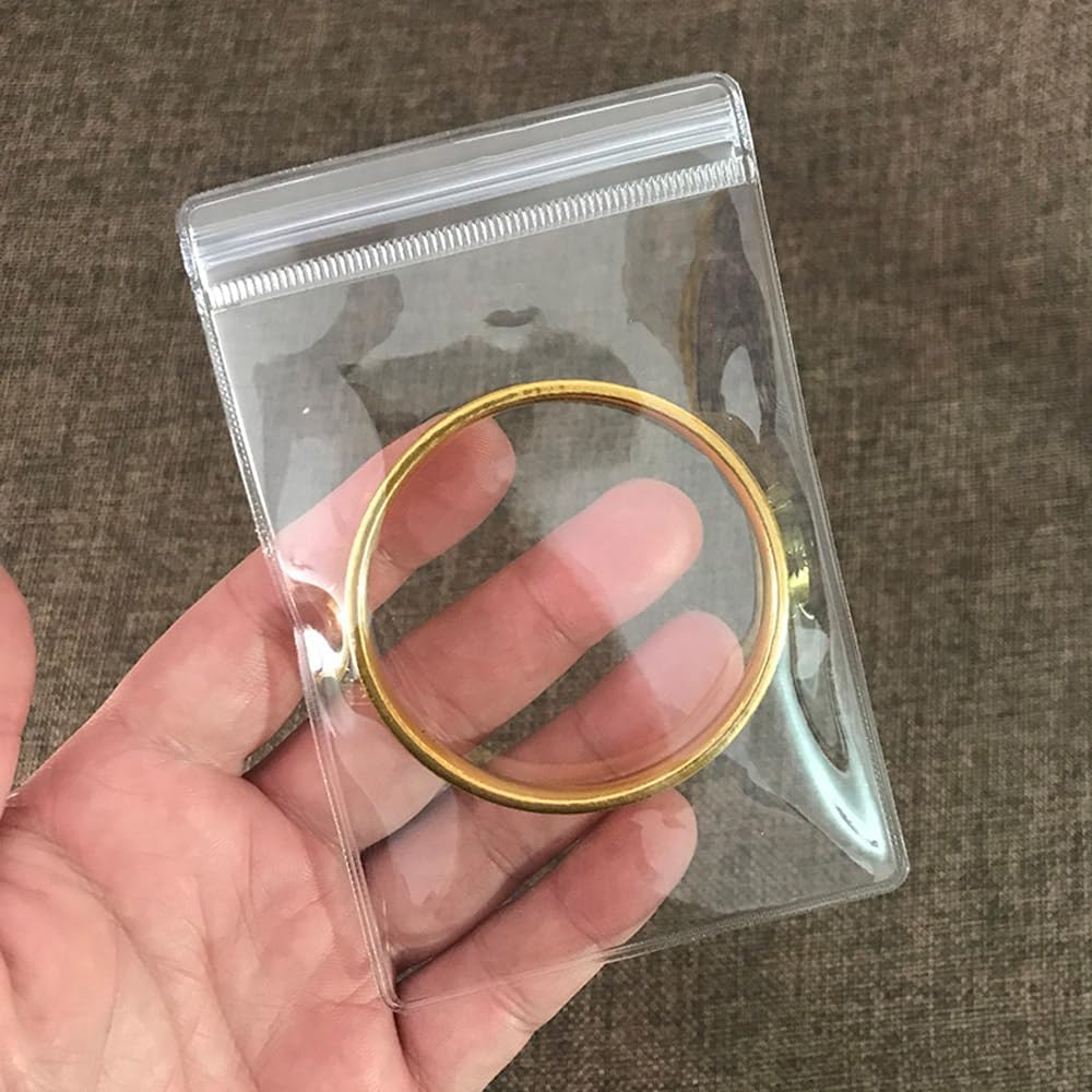 Clear Plastic Jewelry Thick Self Sealing PVC Bags