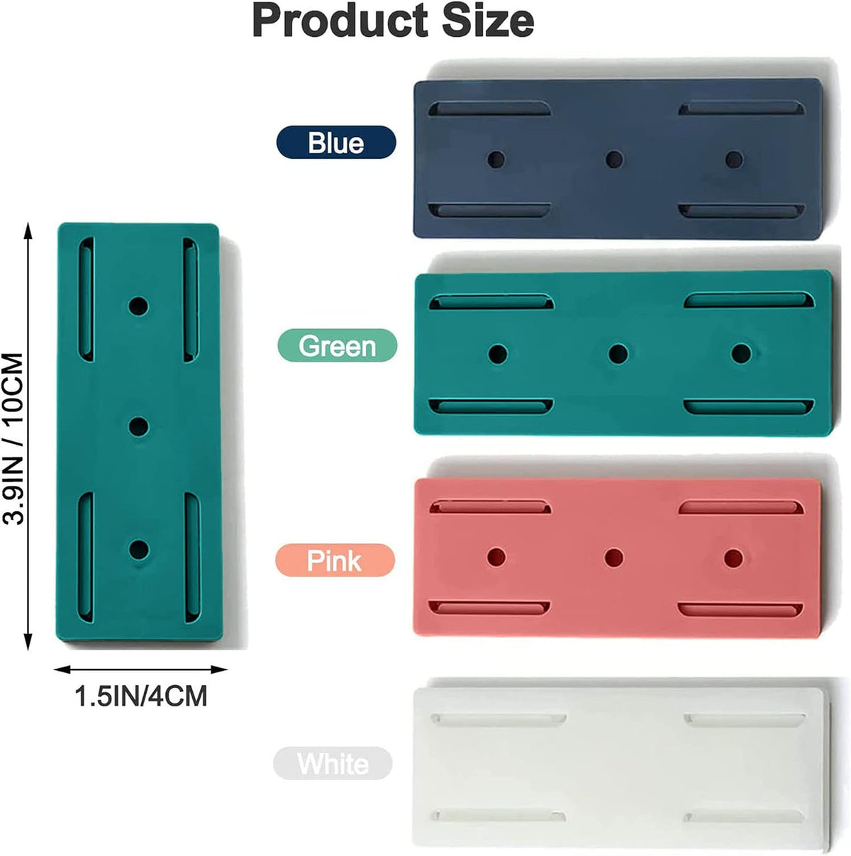 12 Pack Power Strip Holder, Punch-Free Adhesive Wall Mount
