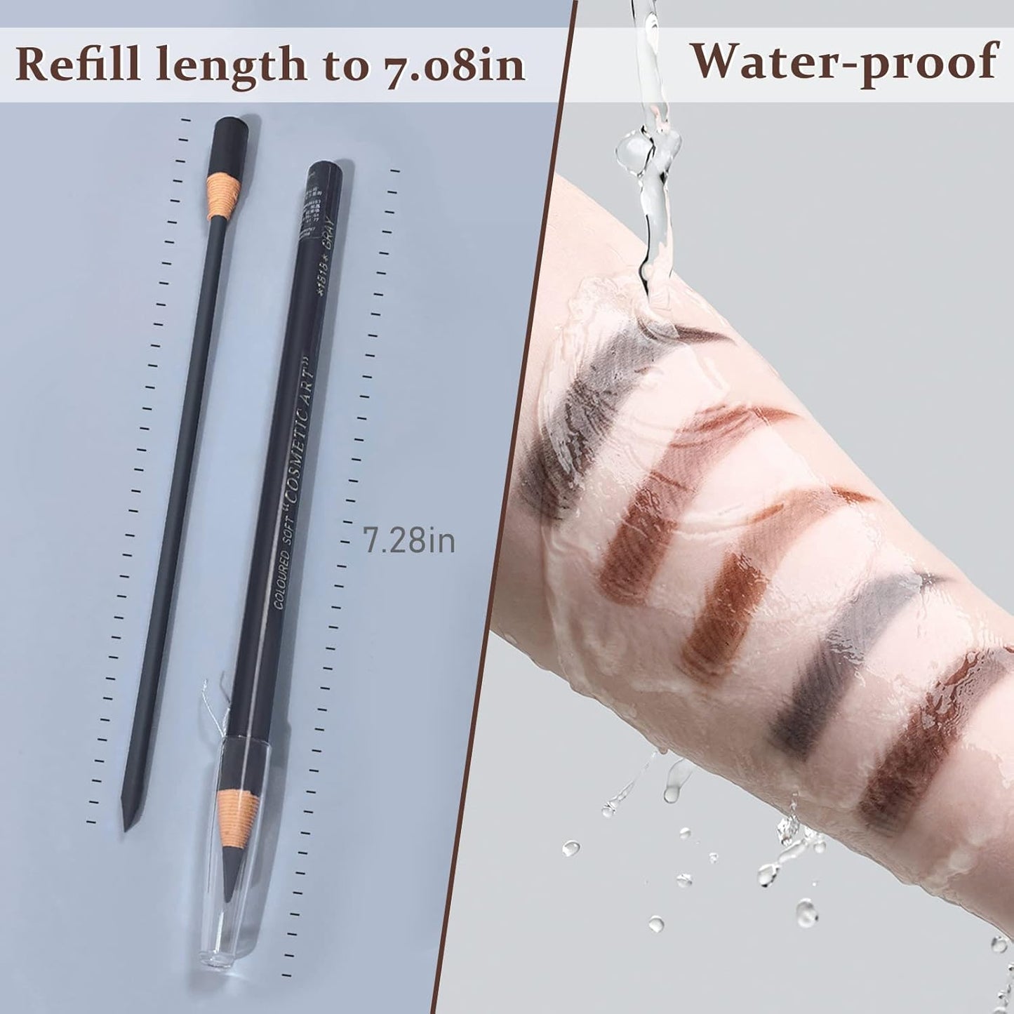 5Pcs Eyebrow Pencils for Women Peel-off Pencil Pull Cord Brow Lamination