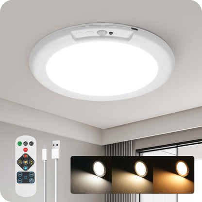 Rechargeable Motion Sensor Ceiling Lamp - Magnetic Ceiling Mount