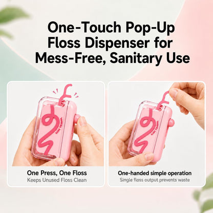 Portable Push-Button Automatic Floss Dispenser