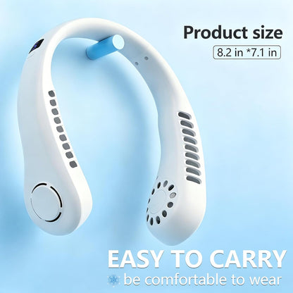 USB Rechargeable Hands Free 360° Cooling  Portable Neck Fan