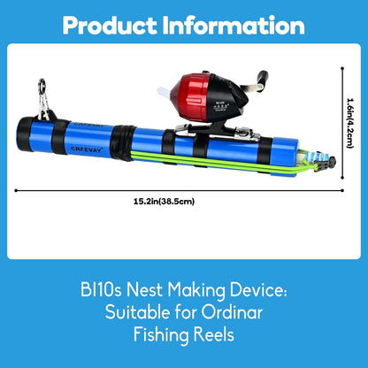Upgrade Fly Fishing Rod,Fishing Catapult Rod, Compact Lure Launcher Rod for Saltwater & Freshwater