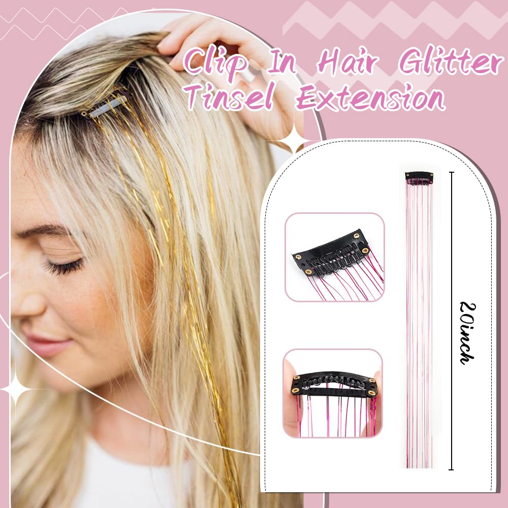 Hair Tinsel Clip in