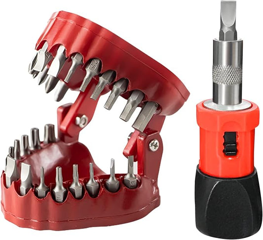 Multifunctional Portable Tooth-Shaped Screwdriver Set
