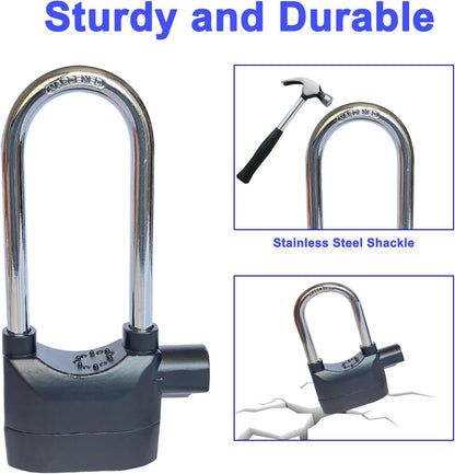 High Security Keyed Padlock  Movement & Shock Sensor