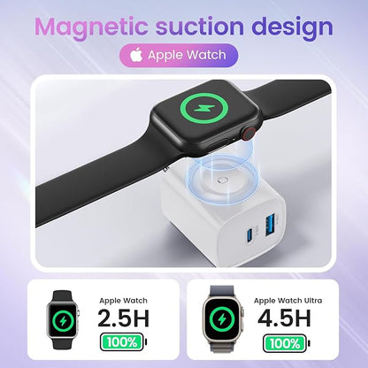 3-in-1 USB C Charger - 23W Charger for Apple Watch