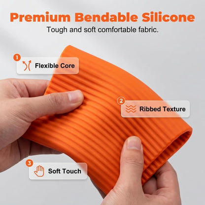 Portable Foldable Silicone Phone Holder,Bendable Freely into Any Shape, Multi-Angle Adjustable Stand