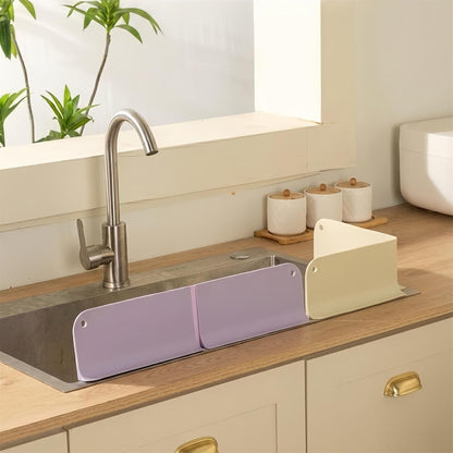 Foldable Silicone Sink Splash Guard with Suction Cups