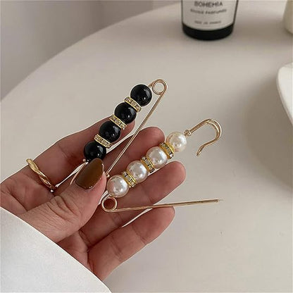 Exquisite Rhinestone And Pearl Brooch - Pearl Brooch/Waist Button