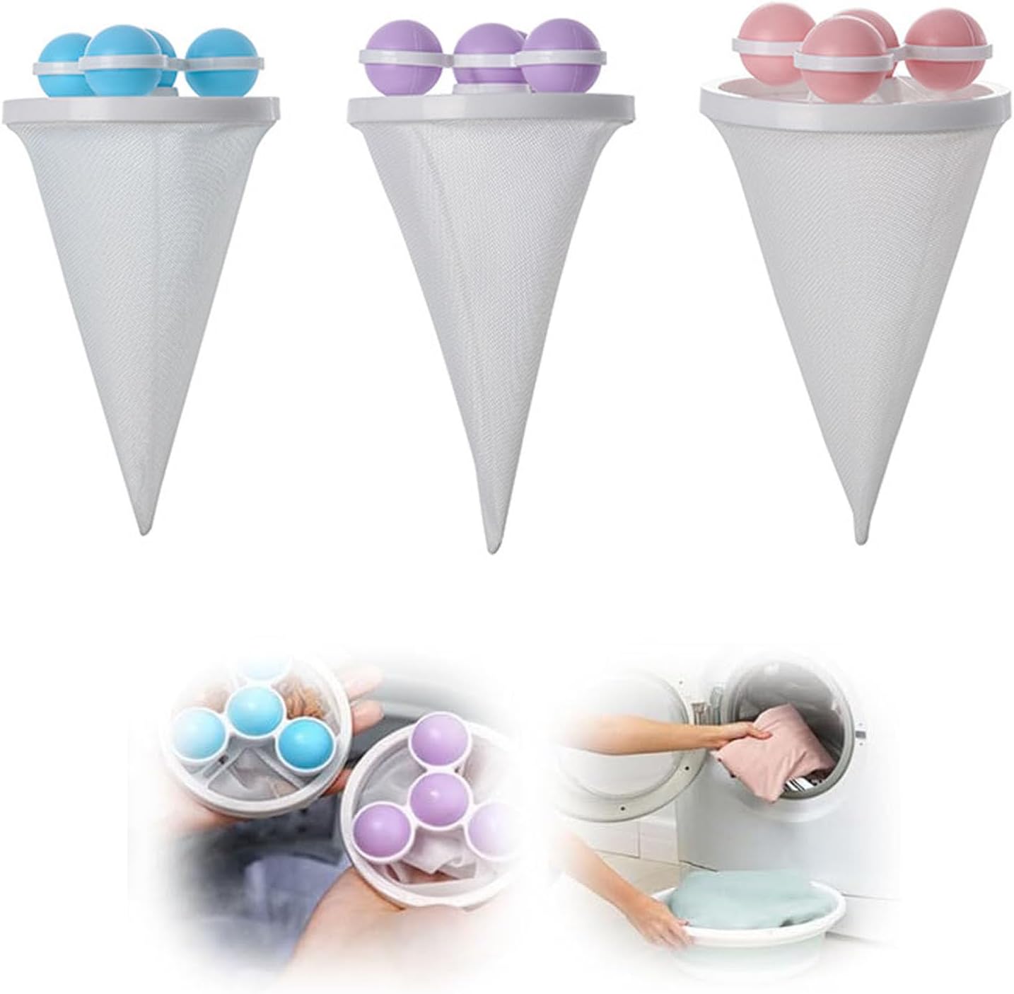 Reusable Hair Filter Mesh Bag for Washing Machine