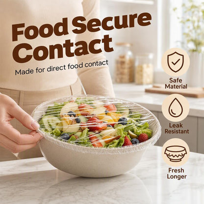 300 Pcs Disposable Stretch Food Cover Elastic Bowl Covers