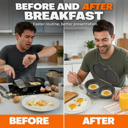 2026 Upgraded Dual-Cavity Microwave Egg Cooker -2 Pack