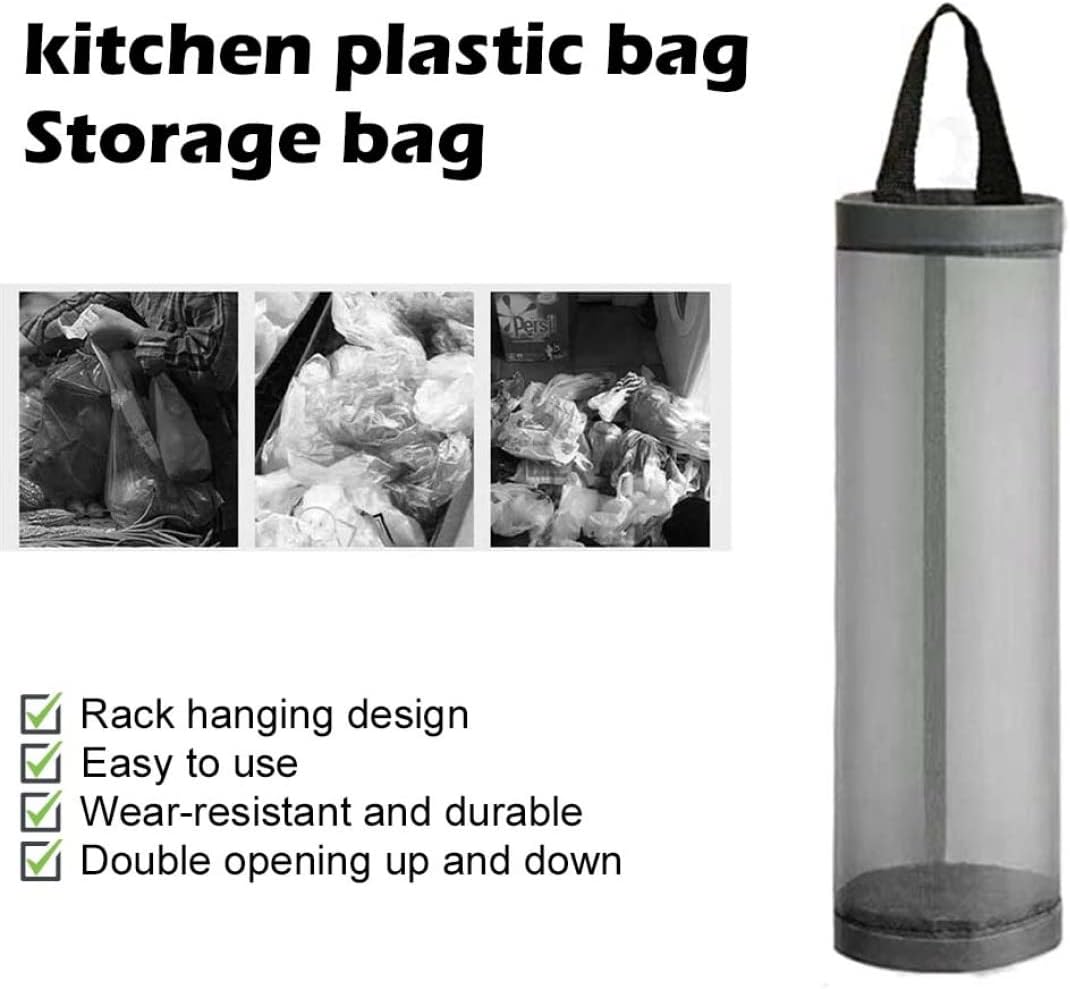 3Pcs Plastic Bag Holder Storage Organizer for Home,Washable Fabric