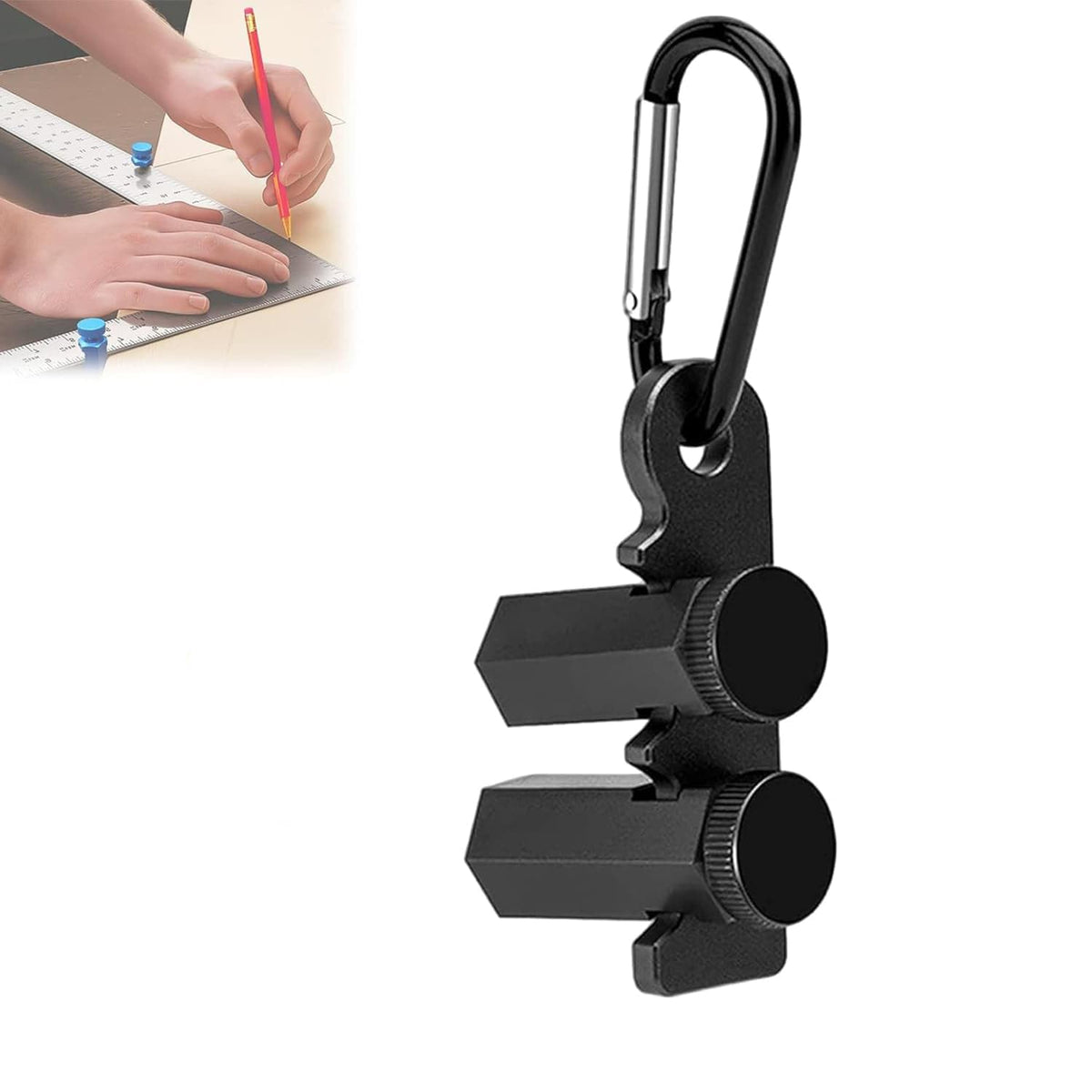 Right-Angle Ruler Clamp,Tall Stair Gauges for Framing Square