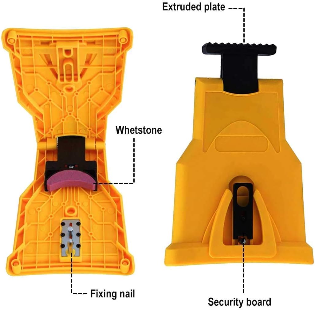 Proprietary Bar-Mount Chain Portable Teeth Chainsaw Sharpener, Fit for 14-20 Inches