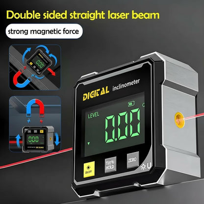 Digital Angle Finder with Electronic Laser Level Box for Hanging