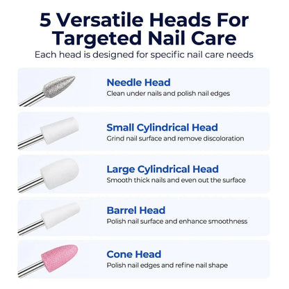 2-In-1 Professional Cordless Nail File With Gel Lamp
