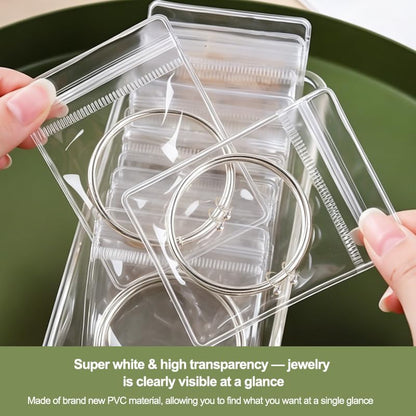 Clear Plastic Jewelry Thick Self Sealing PVC Bags