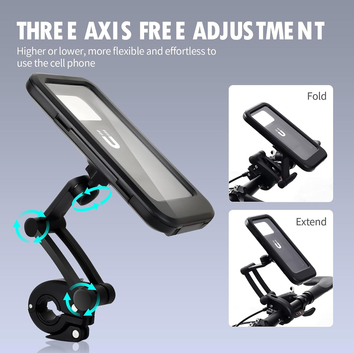 Waterproof and Shockproof Motorcycle Bike Phone Mount