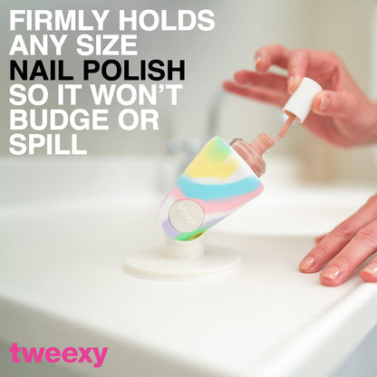 Smart grip Airlock Suction Untippable Nail Polish Bottle Holder