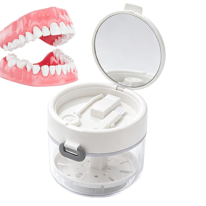 Retainer Cleaner Case Box,Storage Soak Container With Drain Tray