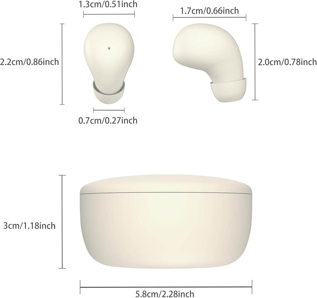 Comfortable Mini Earbuds for Sleep Friendly Side Sleeping Earphones