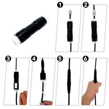 Cold Shrink Tube 6 AWG, EPTM Rubber Sleeve for Cable Insulation & Handle Repair