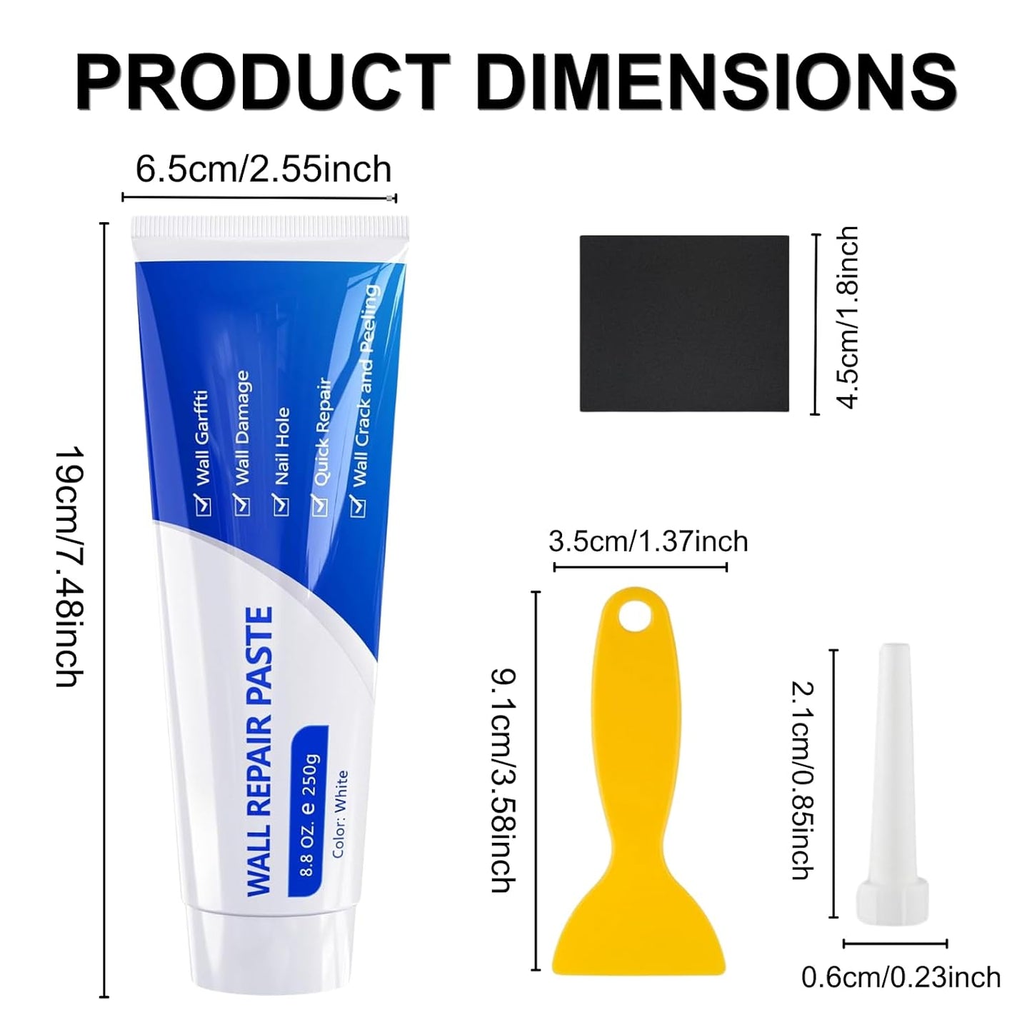 Wall Repair Paste – Wall Repair Kit With Scraper