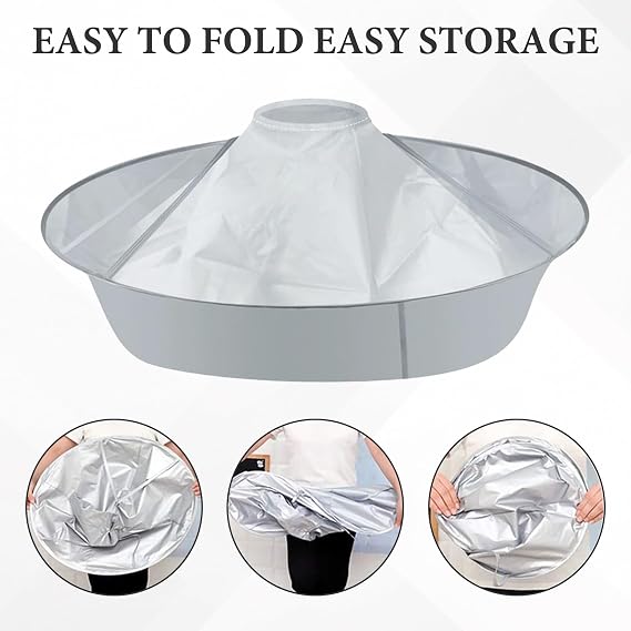 Portable Waterproof Hair Cutting Cape, Reusable Barber Apron