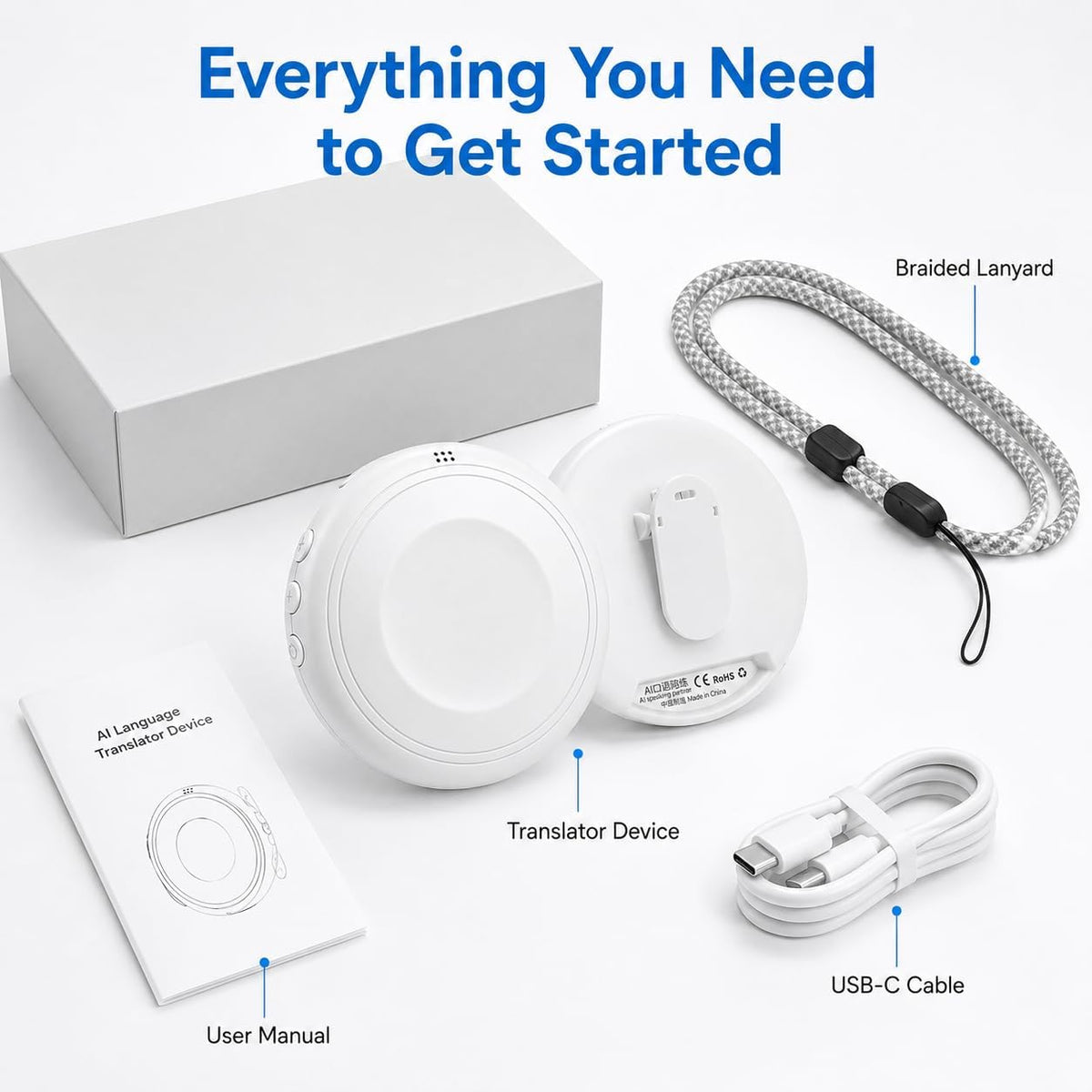 Wireless Language  Translator Device, 165 Languages  Practice & Everyday Communication