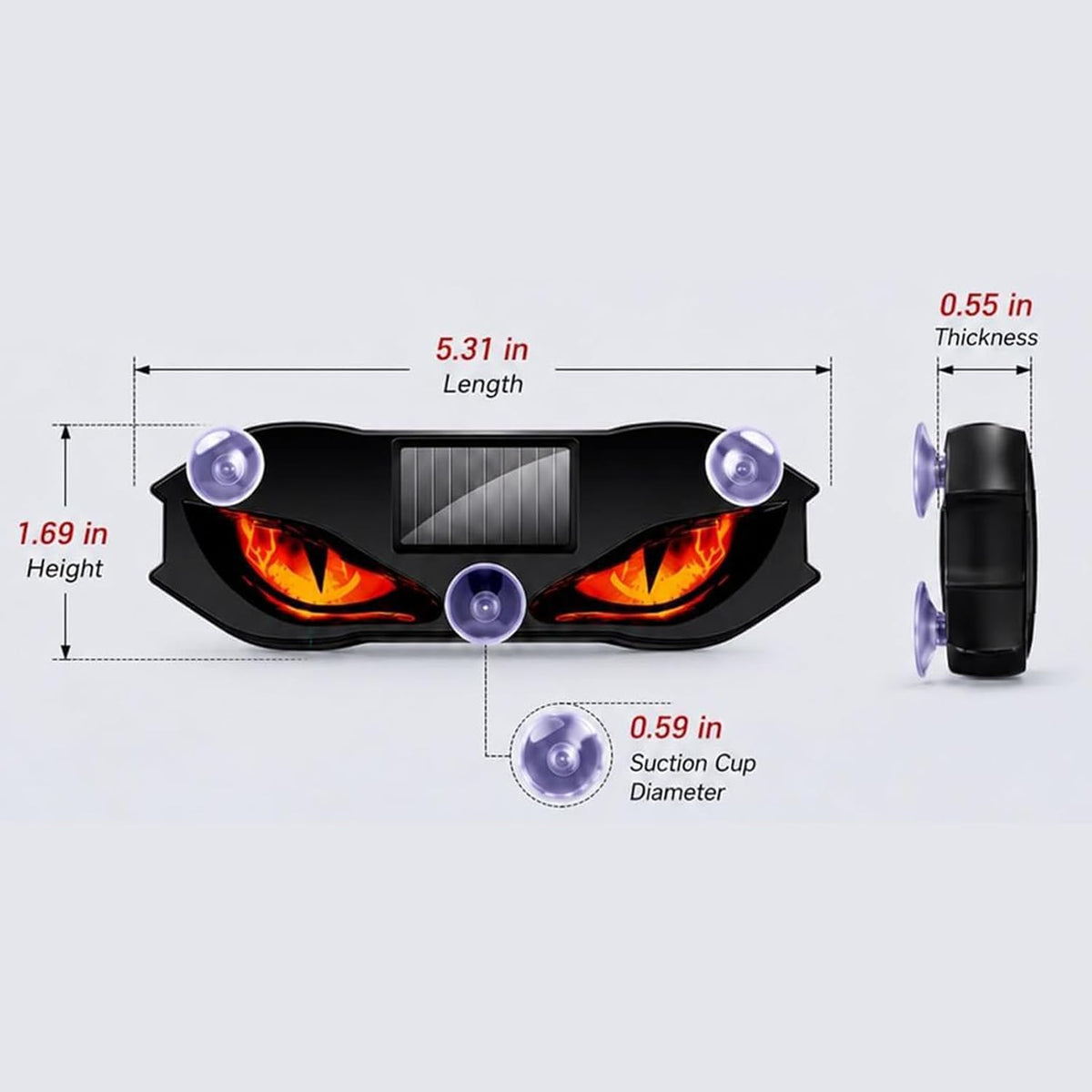 Solar-Powered Car Warning Lights - Smart Sensor Waterproof