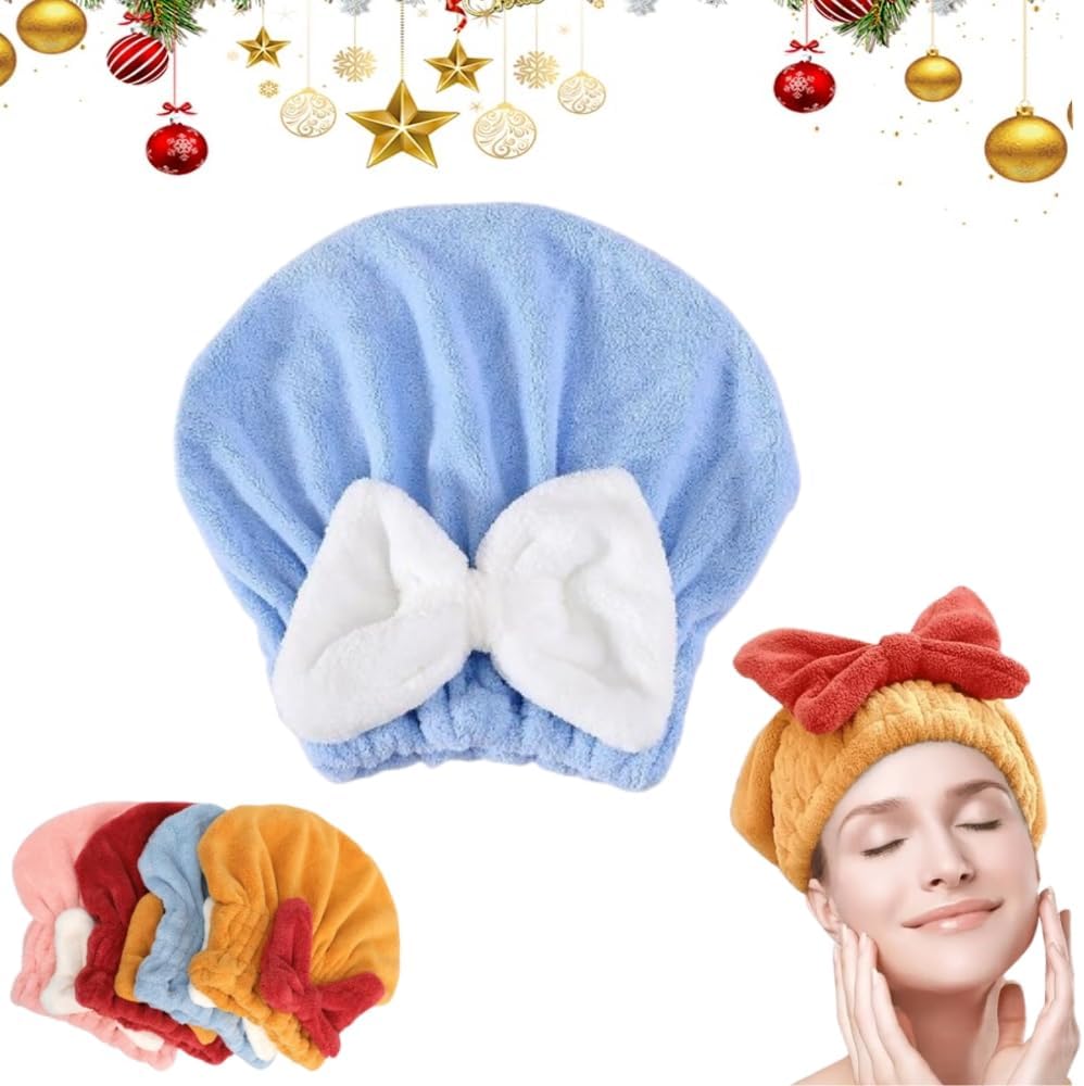 2 PCS Super Absorbent Hair Towel Wrap for Wet Hair
